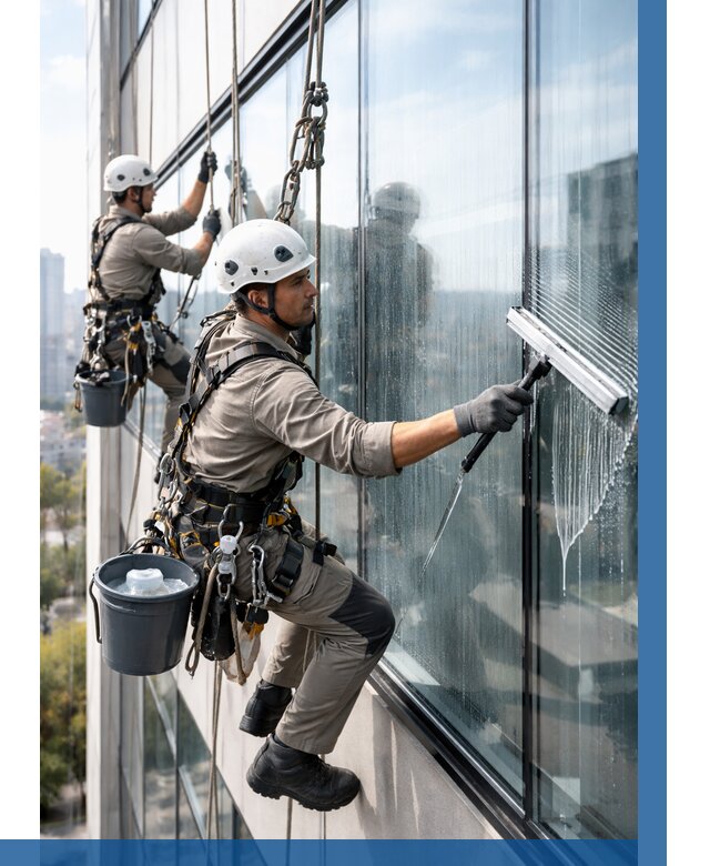 Мойка окон альпинистами в Южном-Сахалинске от 4649 р. | ВЫСОТНИК-Южн