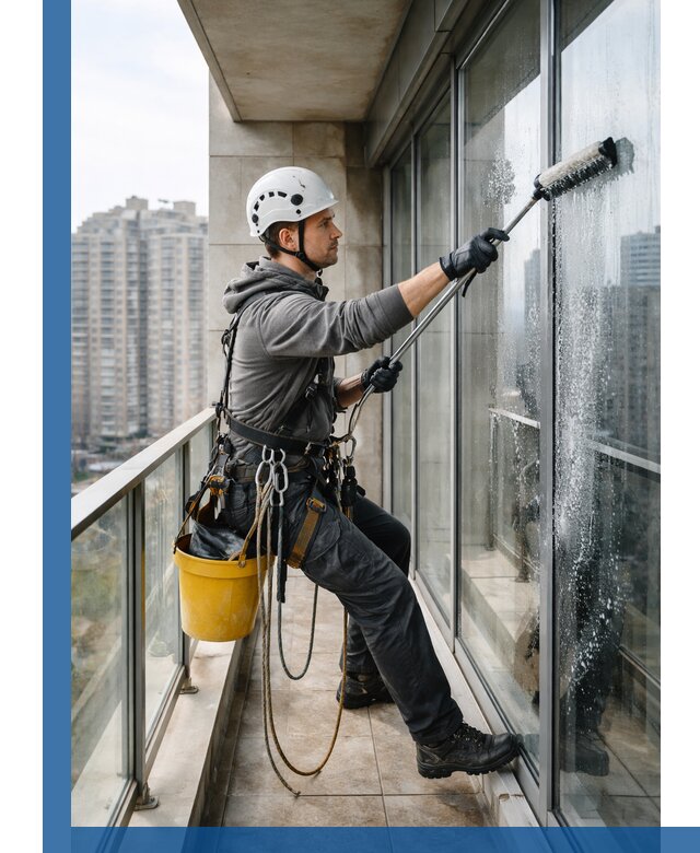 Профессиональная мойка балконного остекления в Южном-Сахалинске