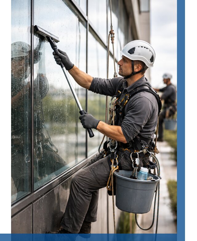 Мойка стеклянных фасадов в Южном-Сахалинске от 207 р. | ВЫСОТНИК-Южн