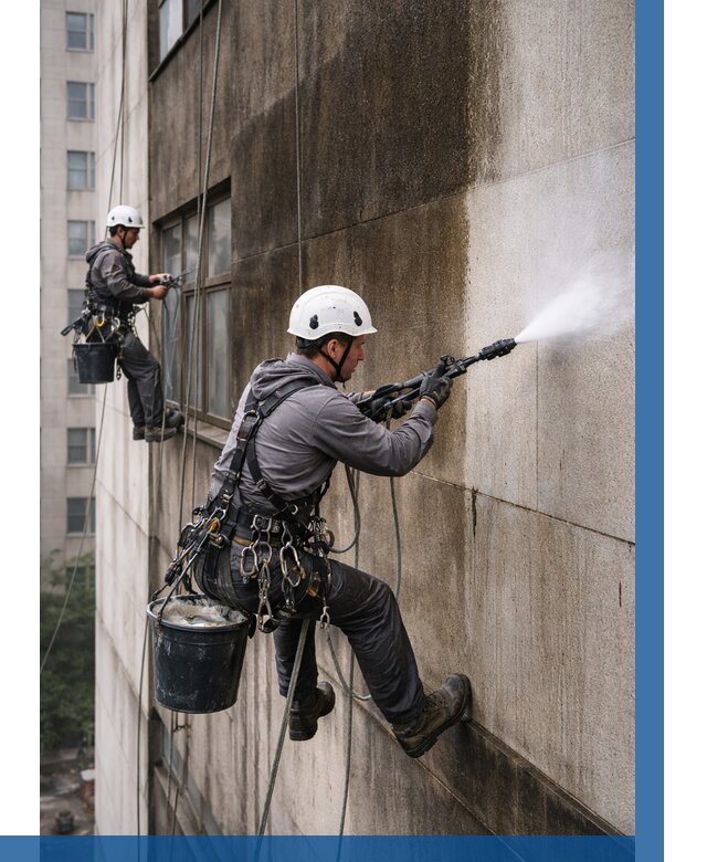 Очистка фасада от копоти в Южном-Сахалинске от 258 р. | ВЫСОТНИК-Южн