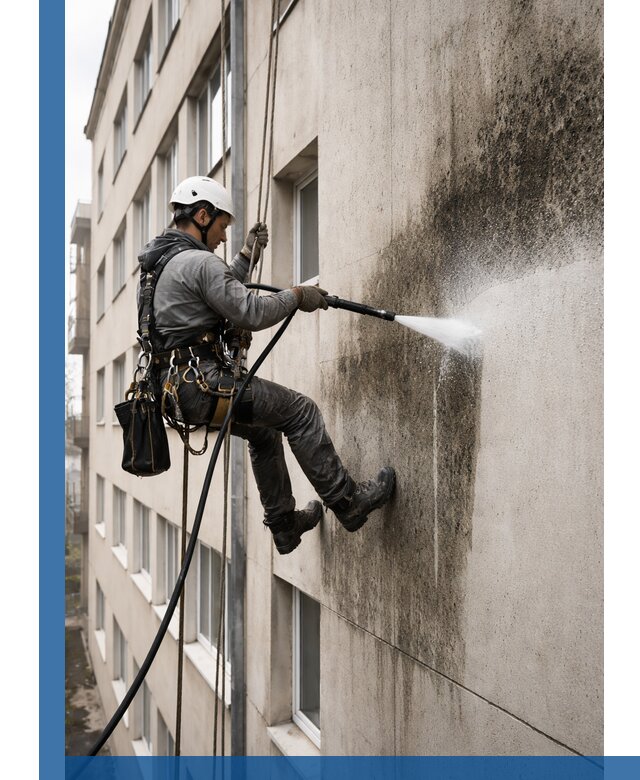 Профессиональная очистка фасадов от плесени в Южном-Сахалинске