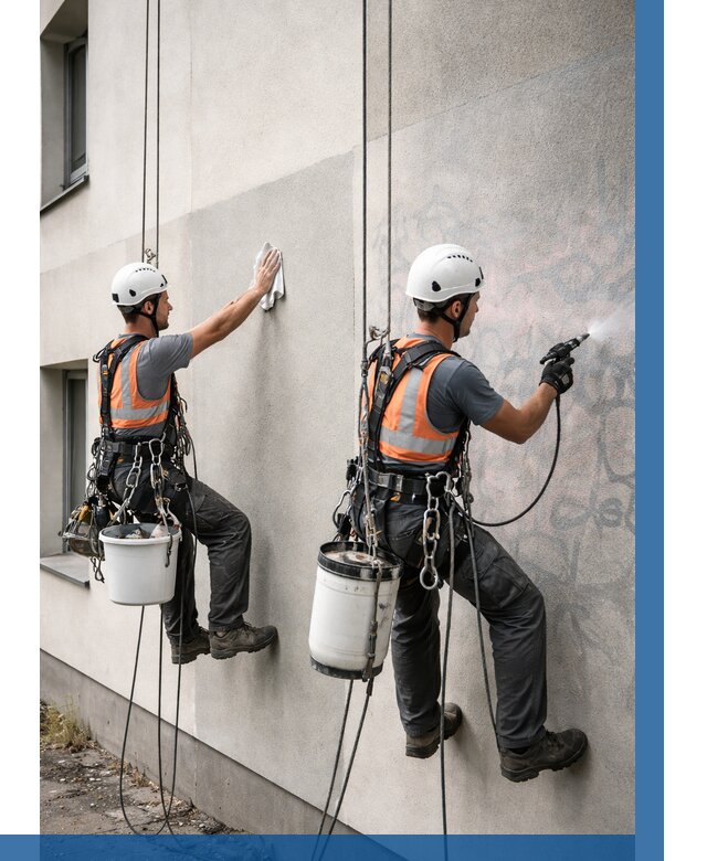 Антиграффити покрытие фасада в Южном-Сахалинске от 620 р. | ВЫСОТНИК-Южн