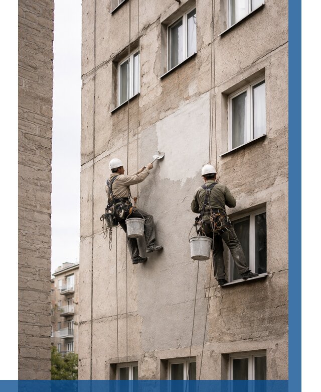 Косметический ремонт фасада в Южном-Сахалинске от 1136 р. | ВЫСОТНИК-Южн