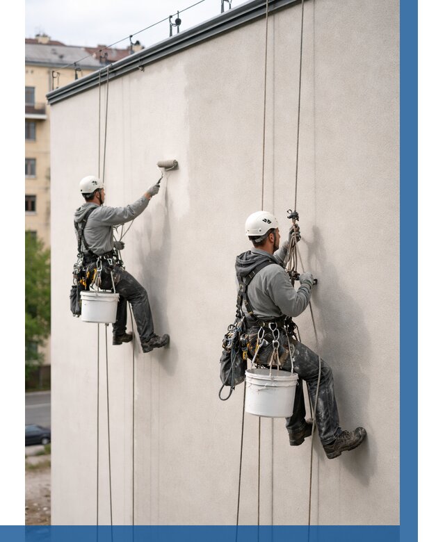 Покраска оштукатуренного фасада в Южном-Сахалинске от 331 р. | ВЫСОТНИК-Южн