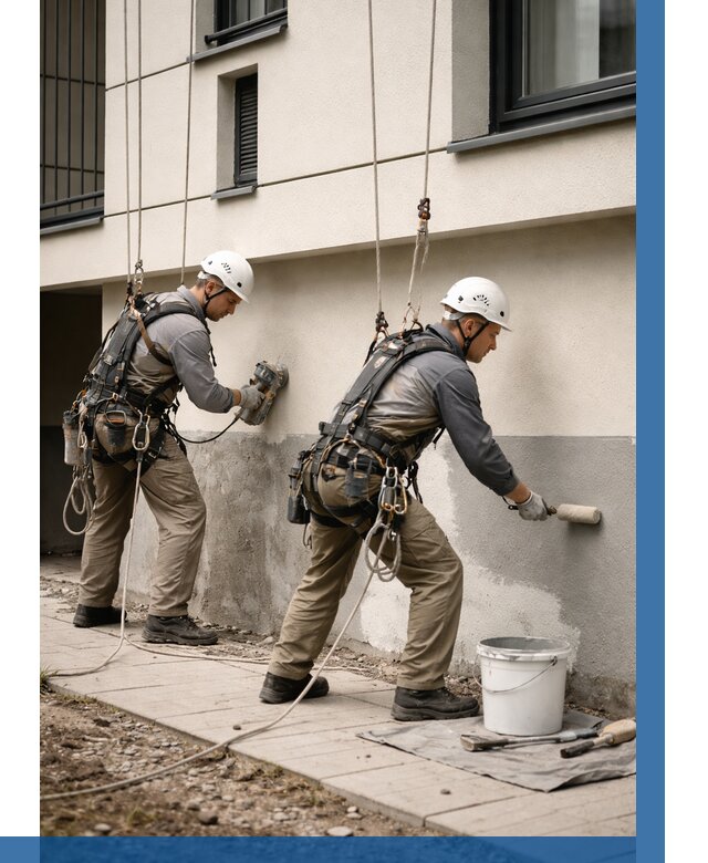 Окраска цоколя здания в Южном-Сахалинске от 465 р. под ключ | ВЫСОТНИК-Южн