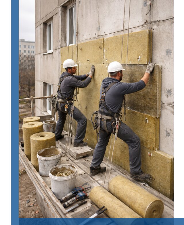 Утепление фасада минватой в Южном-Сахалинске под ключ с гарантией