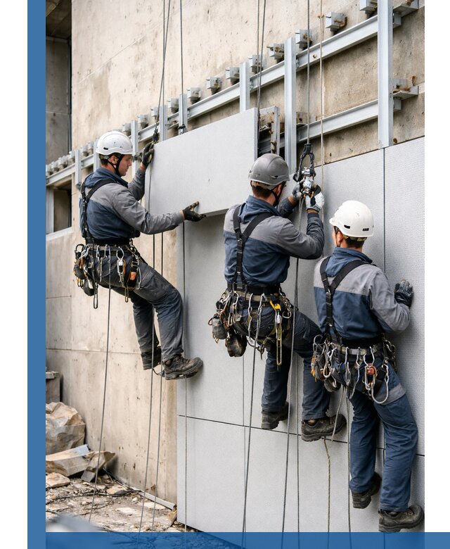 Монтаж вентилируемого фасада в Южном-Сахалинске под ключ с гарантией качества