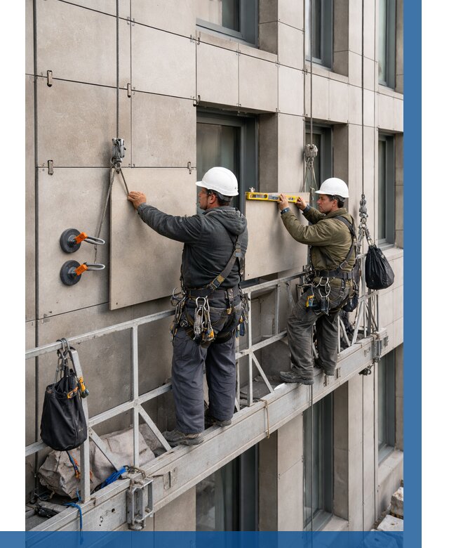 Монтаж керамогранита на фасад в Южном-Сахалинске от 2583 р. | ВЫСОТНИК-Южн