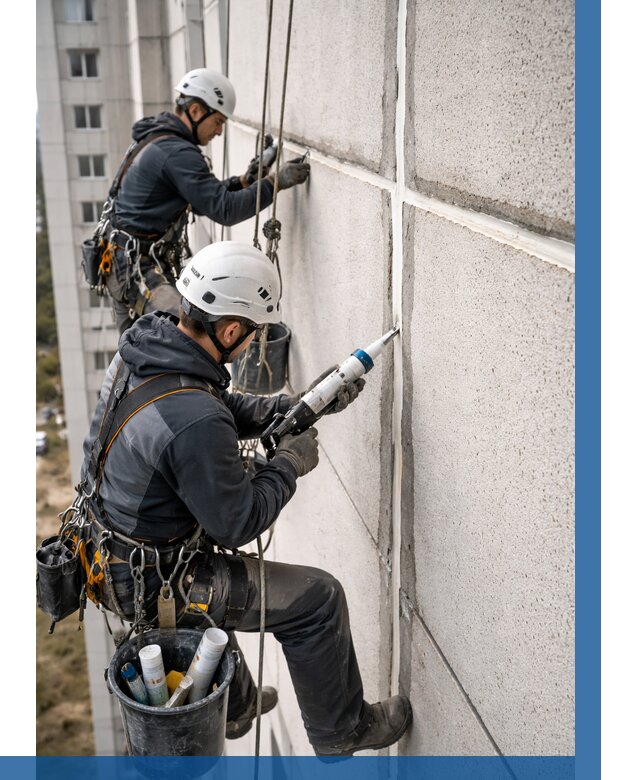 Герметизация межпанельных швов в Южном-Сахалинске от 723 р. | ВЫСОТНИК-Южн