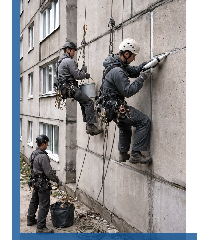Герметизация межпанельных швов в Южном-Сахалинске с гарантией герметичности