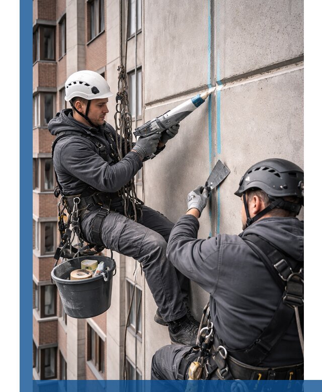 Вторичная герметизация швов фасада и кровли в Южном-Сахалинске