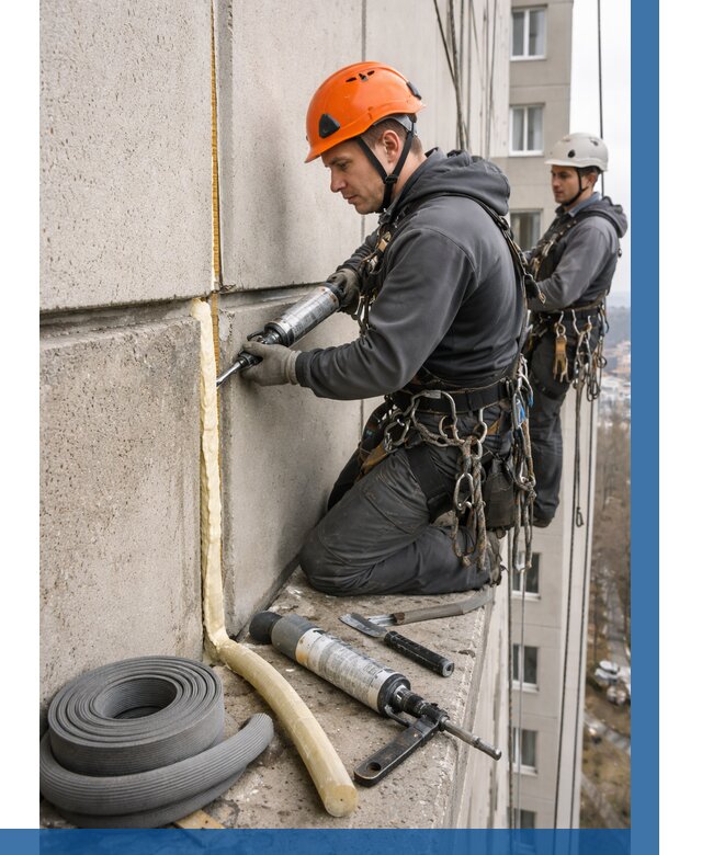 Теплый шов межпанельные швы в Южном-Сахалинске от 723 р. | ВЫСОТНИК-Южн