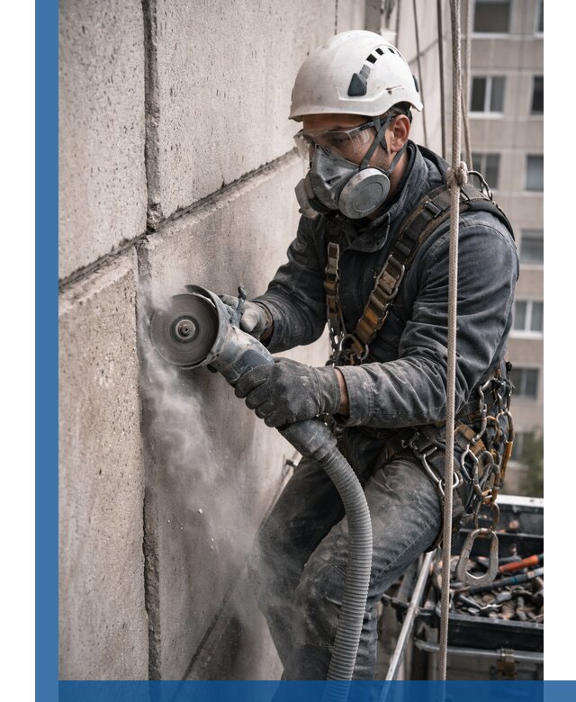 Штробление межпанельных швов в Южном-Сахалинске качественно и быстро