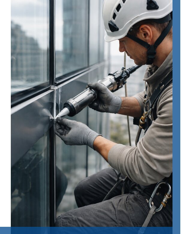 Герметизация стыков витража в Южном-Сахалинске от 1240 р. | ВЫСОТНИК-Южн