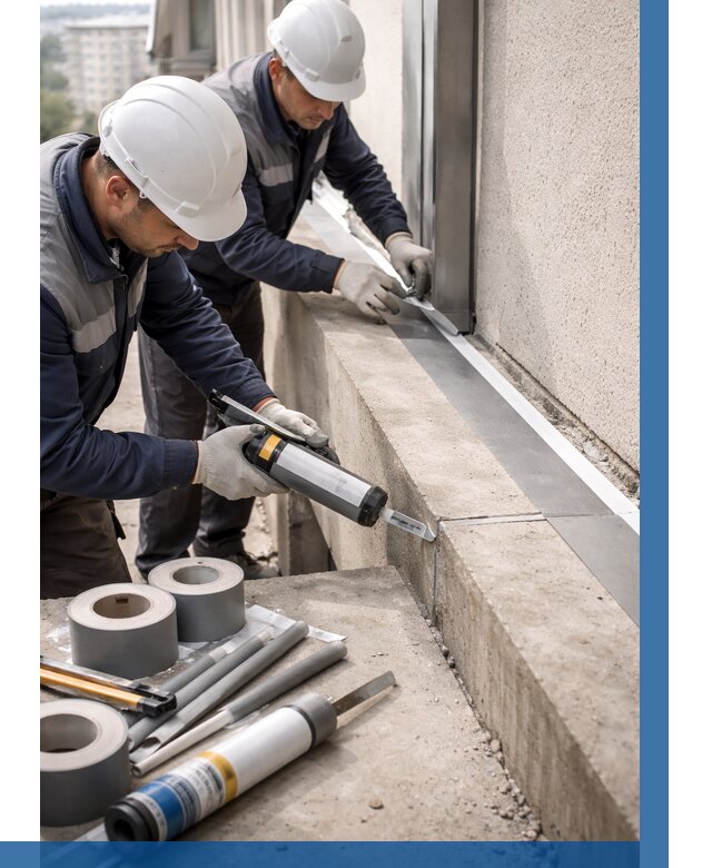 Герметизация примыкания балкона в Южном-Сахалинске от 4649 р. | ВЫСОТНИК-Южн