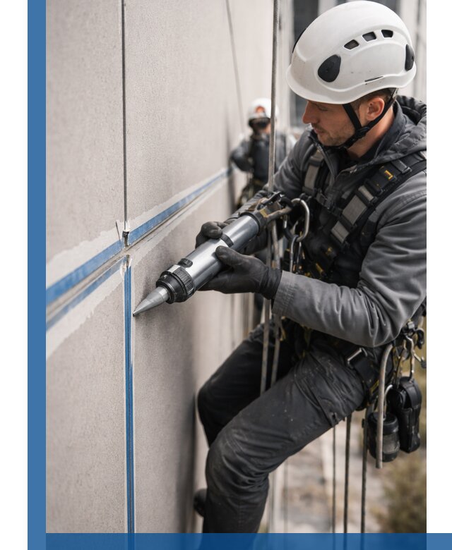 Герметизация стыков фасадных панелей в Южном-Сахалинске качественно и быстро