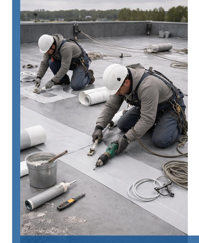 Ремонт мембранной кровли в Южном-Сахалинске качественно и с гарантией