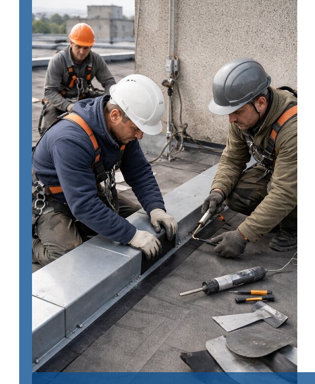 Ремонт кровельных примыканий в Южном-Сахалинске профессионально