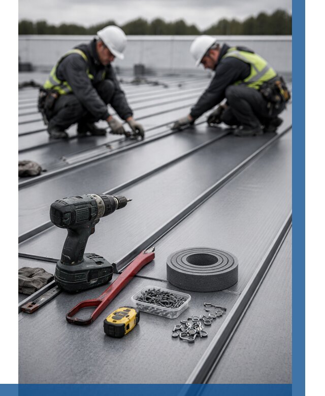 Монтаж фальцевой кровли в Южном-Сахалинске от 1860 р. | ВЫСОТНИК-Южн