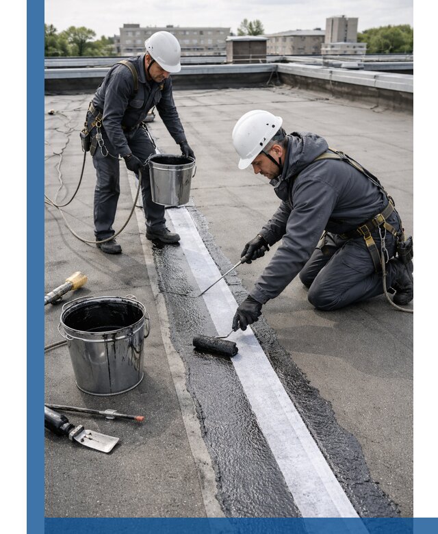 Гидроизоляция кровли мастикой в Южном-Сахалинске надежная защита