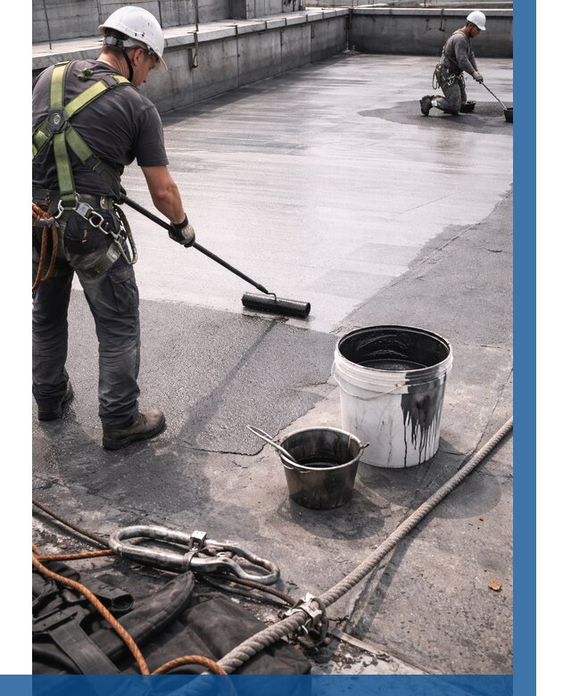 Гидроизоляция кровли жидкой резиной в Южном-Сахалинске от 517 р. | ВЫСОТНИК-Южн