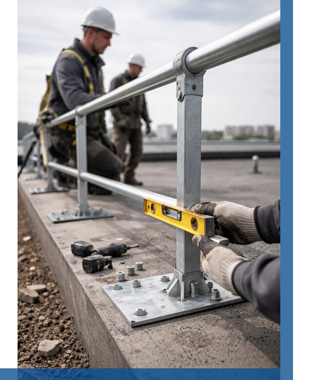 Монтаж кровельного ограждения в Южном-Сахалинске от 1240 р. | ВЫСОТНИК-Южн