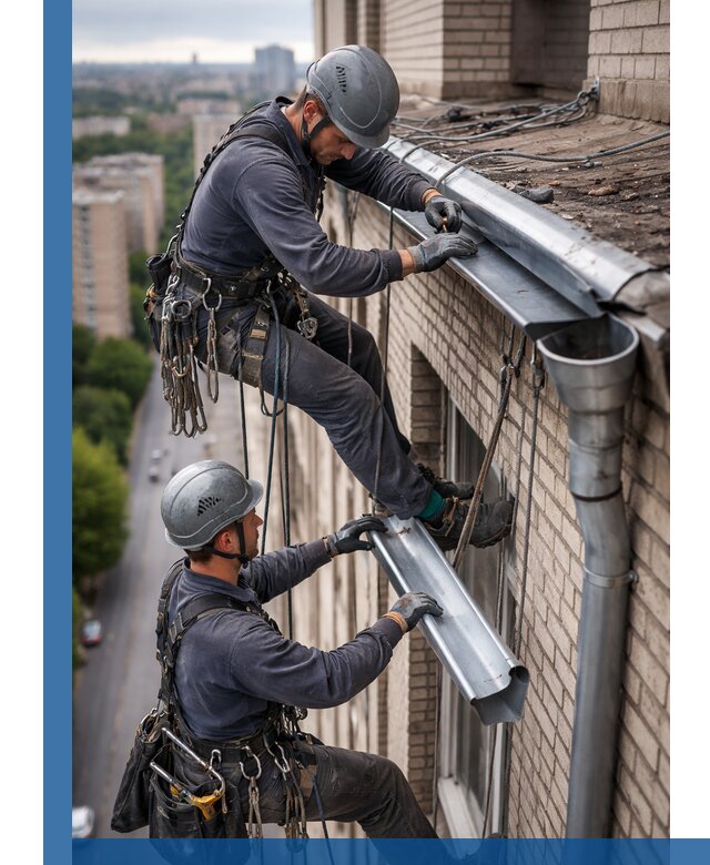 Ремонт водосточных желобов в Южном-Сахалинске, быстро и качественно