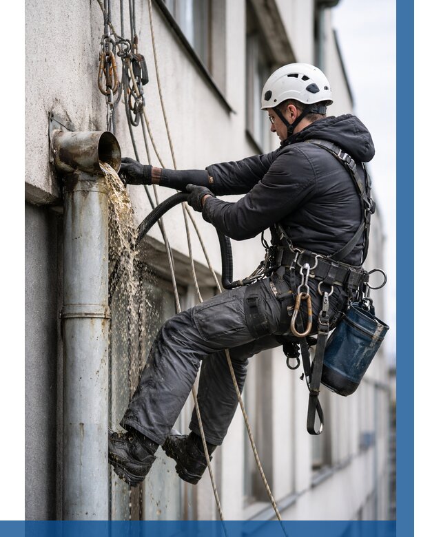 Прочистка водосточных труб в Южном-Сахалинске от 3616 р. | ВЫСОТНИК-Южн