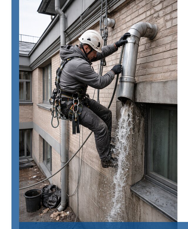 Профессиональная прочистка водосточных труб в Южном-Сахалинске с гарантией