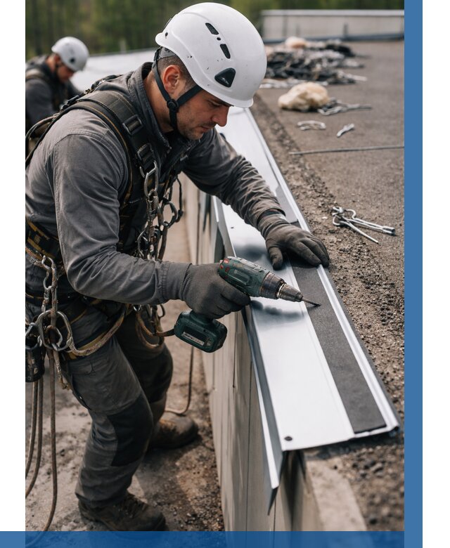 Монтаж капельника на кровле в Южном-Сахалинске от 310 р. | ВЫСОТНИК-Южн