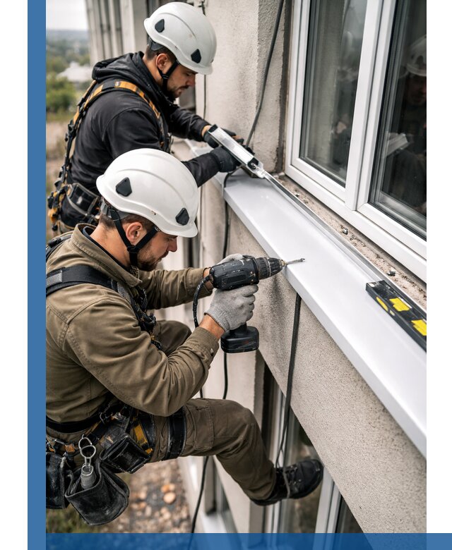 Профессиональный монтаж оконных отливов и отведения воды в Южном-Сахалинске