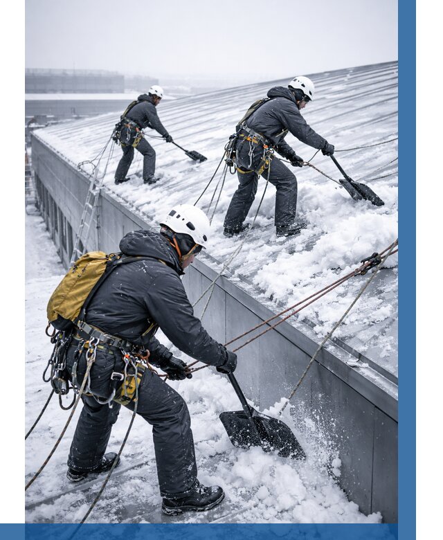 Очистка навесов от снега в Южном-Сахалинске от 4649 р. | ВЫСОТНИК-Южн