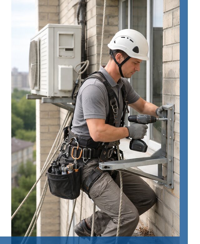 Установка кронштейнов кондиционера в Южном-Сахалинске от 3616 р. | ВЫСОТНИК-Южн