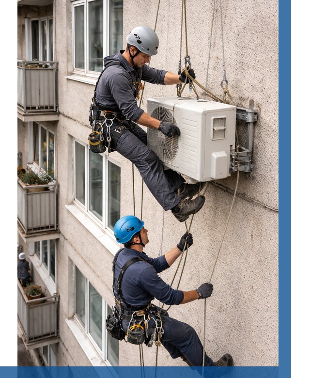 Перенос внешнего блока кондиционера в Южном-Сахалинске от 9298 р.| ВЫСОТНИК-Южн