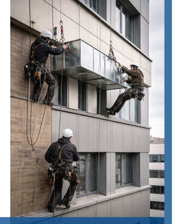 Монтаж воздуховодов на фасаде в Южном-Сахалинске от 1550 р. | ВЫСОТНИК-Южн