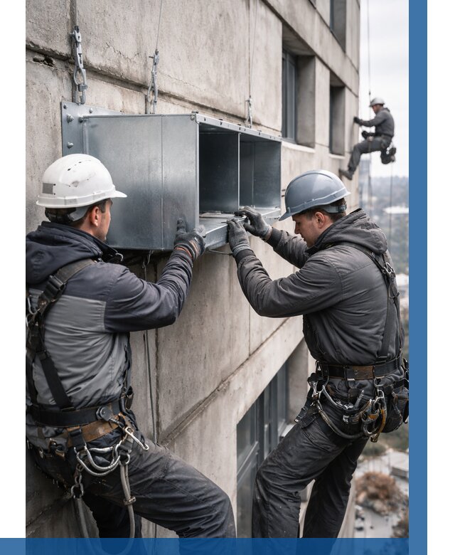 Монтаж вентиляционных коробов в Южном-Сахалинске от 3099 р. | ВЫСОТНИК-Южн