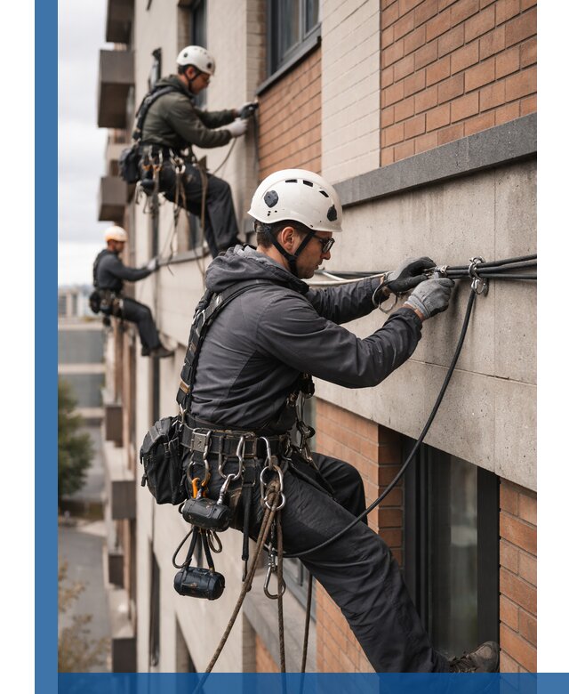 Крепление кабеля на фасаде монтаж и крепеж в Южном-Сахалинске