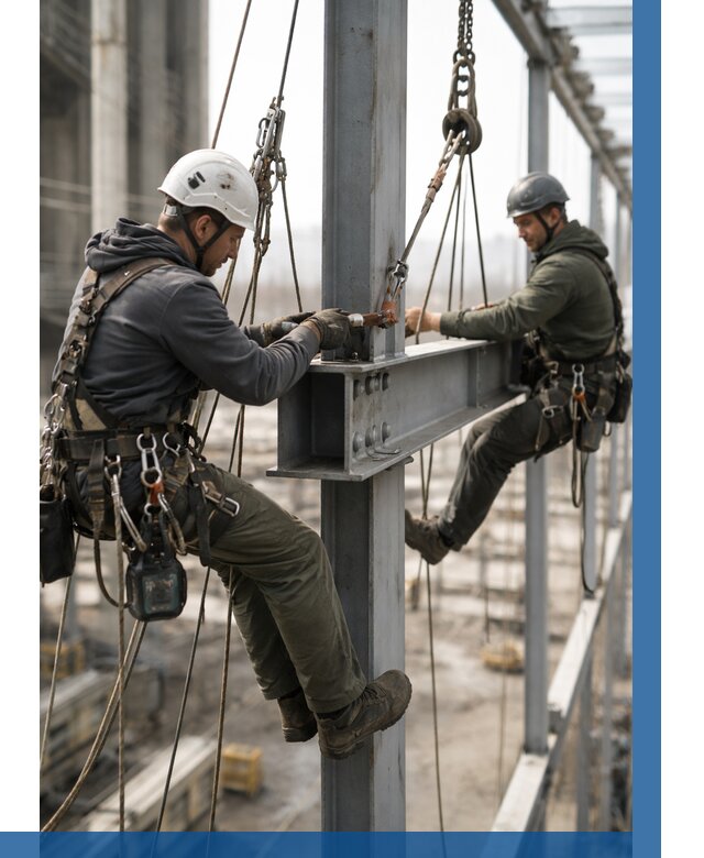 Монтаж металлоконструкций на высоте в Южном-Сахалинске от 3616 р. | ВЫСОТНИК-Южн