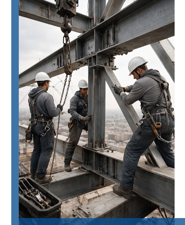 Профессиональный монтаж металлоконструкций на высоте в Южном-Сахалинске