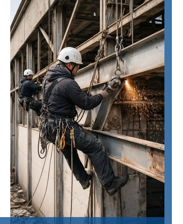 Демонтаж металлоконструкций на высоте в Южном-Сахалинске от 6715р. |ВЫСОТНИК-Южн