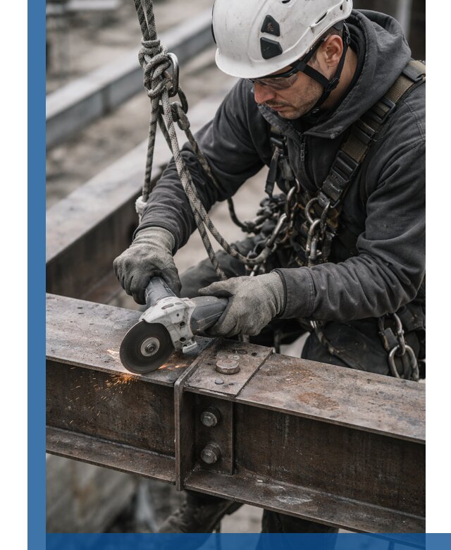 Резка металла на высоте в Южном-Сахалинске для зданий и конструкций