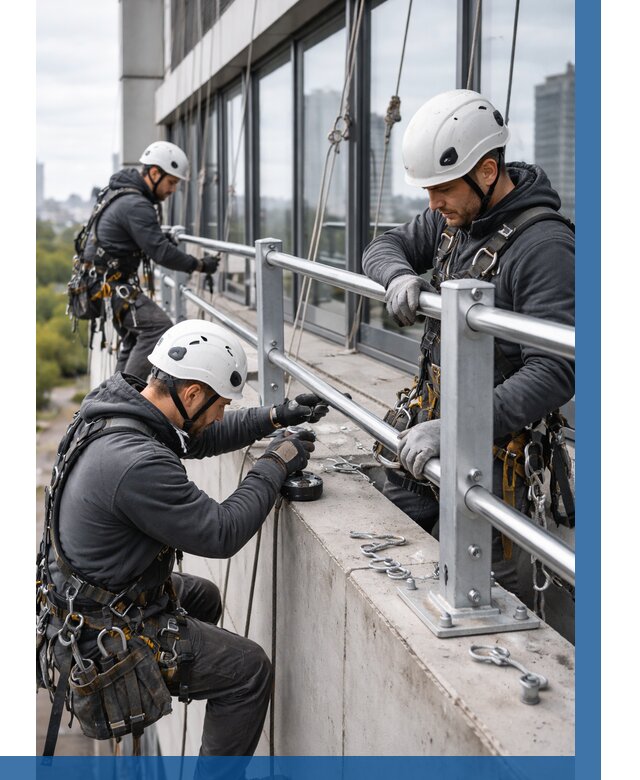 Монтаж ограждений на высоте в Южном-Сахалинске, от 1240 р. | ВЫСОТНИК-Южн