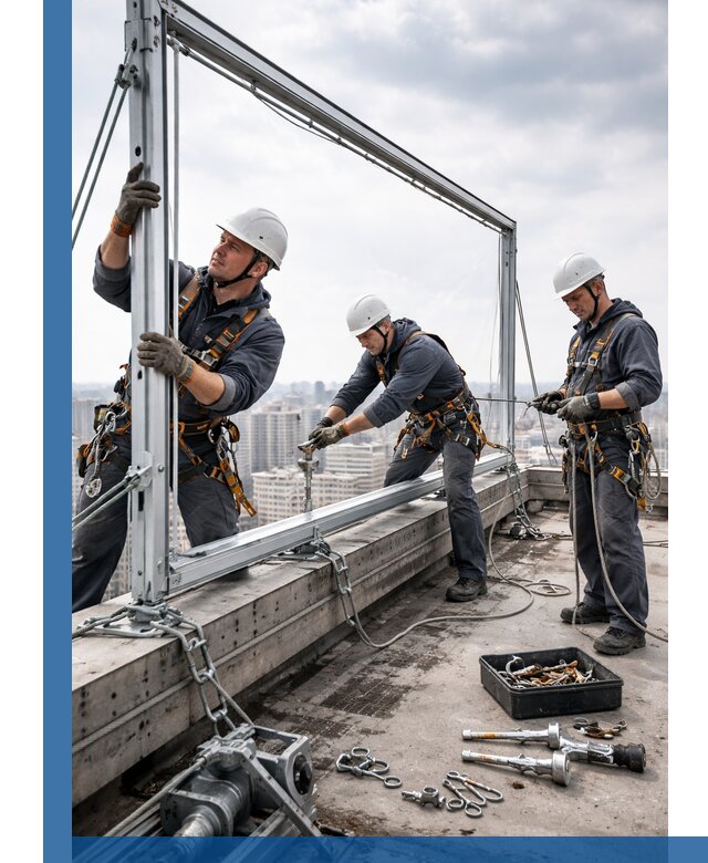 Монтаж крышных рекламных конструкций под ключ в Южном-Сахалинске