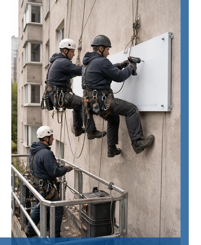 Монтаж табличек и указателей в Южном-Сахалинске от 3616 р. | ВЫСОТНИК-Южн