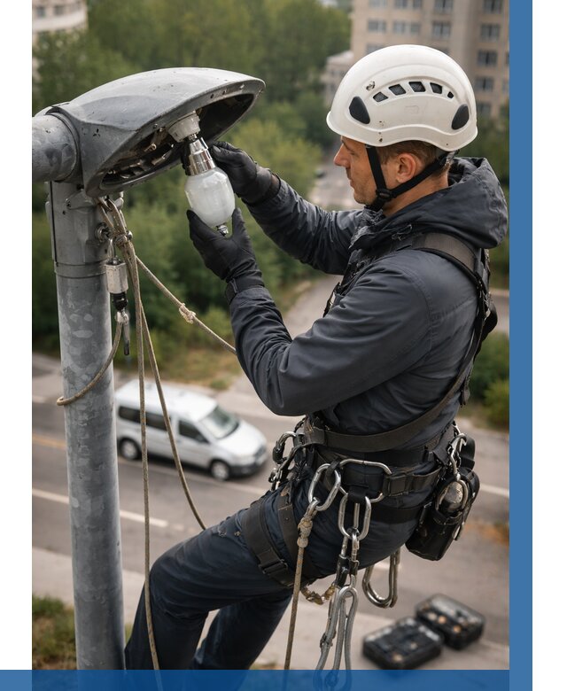 Замена ламп на высоте в Южном-Сахалинске от 2583 р. | ВЫСОТНИК-Южн