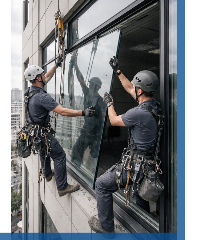 Замена стеклопакетов на высоте в Южном-Сахалинске от 5682 р. | ВЫСОТНИК-Южн