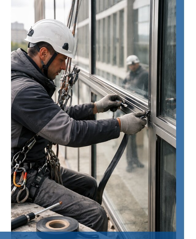 Ремонт витражных конструкций в Южном-Сахалинске от 3616 р. | ВЫСОТНИК-Южн