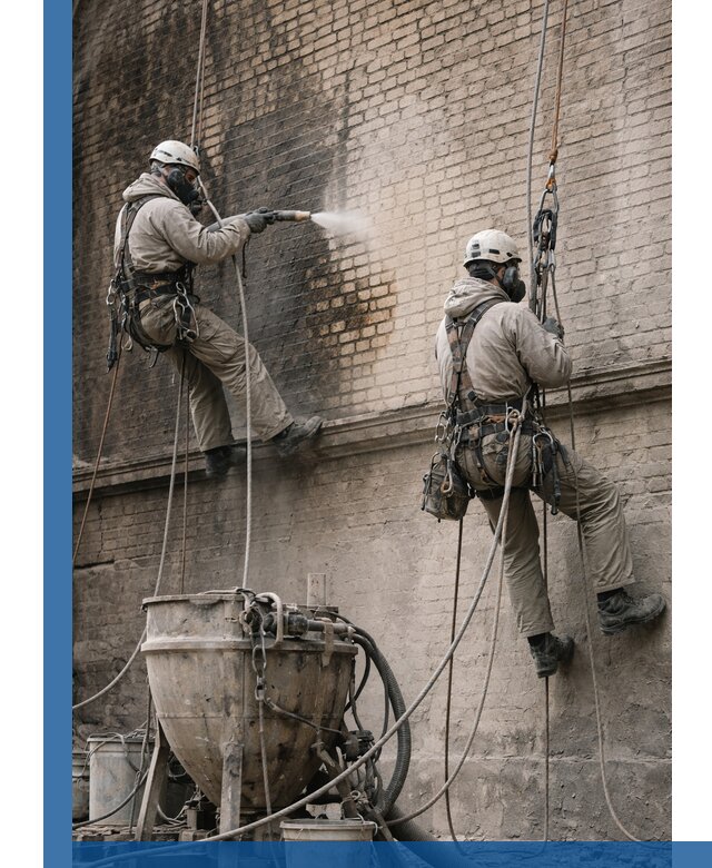 Пескоструйная очистка фасадов в Южном-Сахалинске профессионально