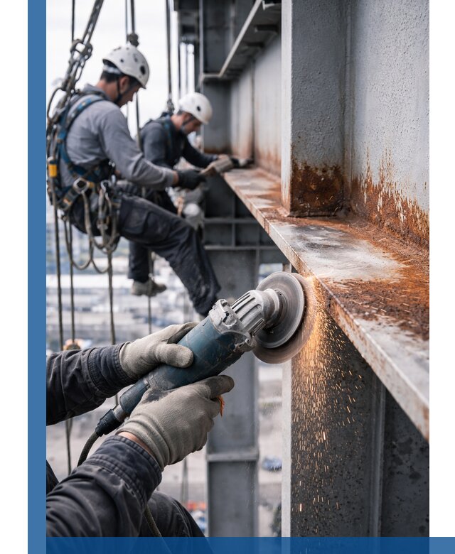 Зачистка металла от ржавчины и подготовка поверхностей в Южном-Сахалинске