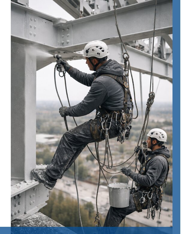 Покраска металлоконструкций на высоте в Южном-Сахалинске 362 р |ВЫСОТНИК-Южн